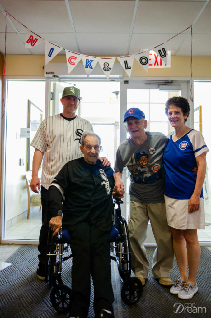 Louie Jr., Lou, Nick and Rosemarie at Central Baptist Villagee